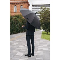 Зонт-трость Krago Soft полуавтомат Черный umb-9-001