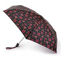 Мини зонт женский механический Fulton Tiny-2 Houndstooth Poppy L501-038741