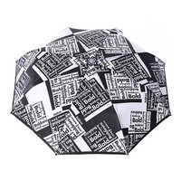 Зонт Baldinini черный с серым 45